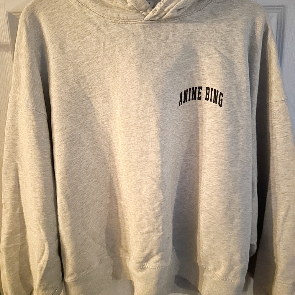 Anine Bing Light Grey Hoodie Size L